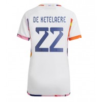 Belgien Charles De Ketelaere #22 Auswärtstrikot Frauen WM 2022 Kurzarm